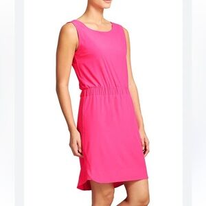 Athleta Astra Mini Dress Elastic Waist Paradise Pink  Women Size 6 Sleeveless
